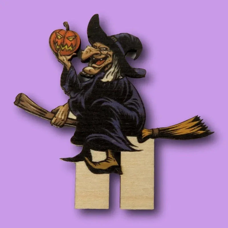 Halloween Countdown -Kalender aus Holz