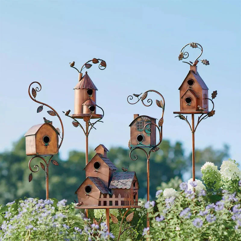 Metall-Vogelhaus für den Garten – Dekorativ & wetterfest