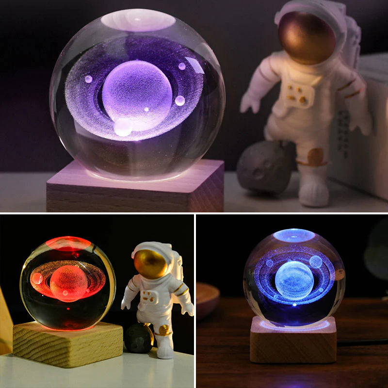 SternenGlanz – 3D Kristallkugel mit LED-Licht