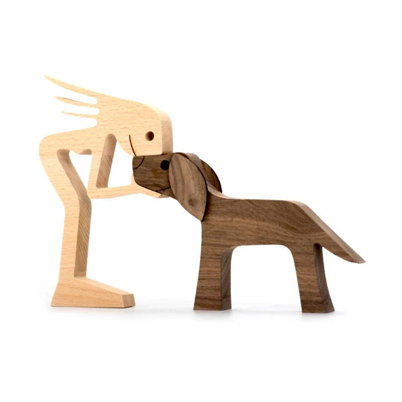 HerzMoment – Handgeschnitzte Holzskulptur