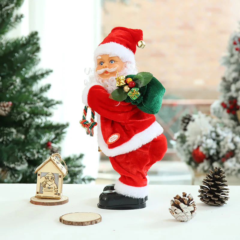 Wackelnder Weihnachtsmann mit fröhlichem Popo