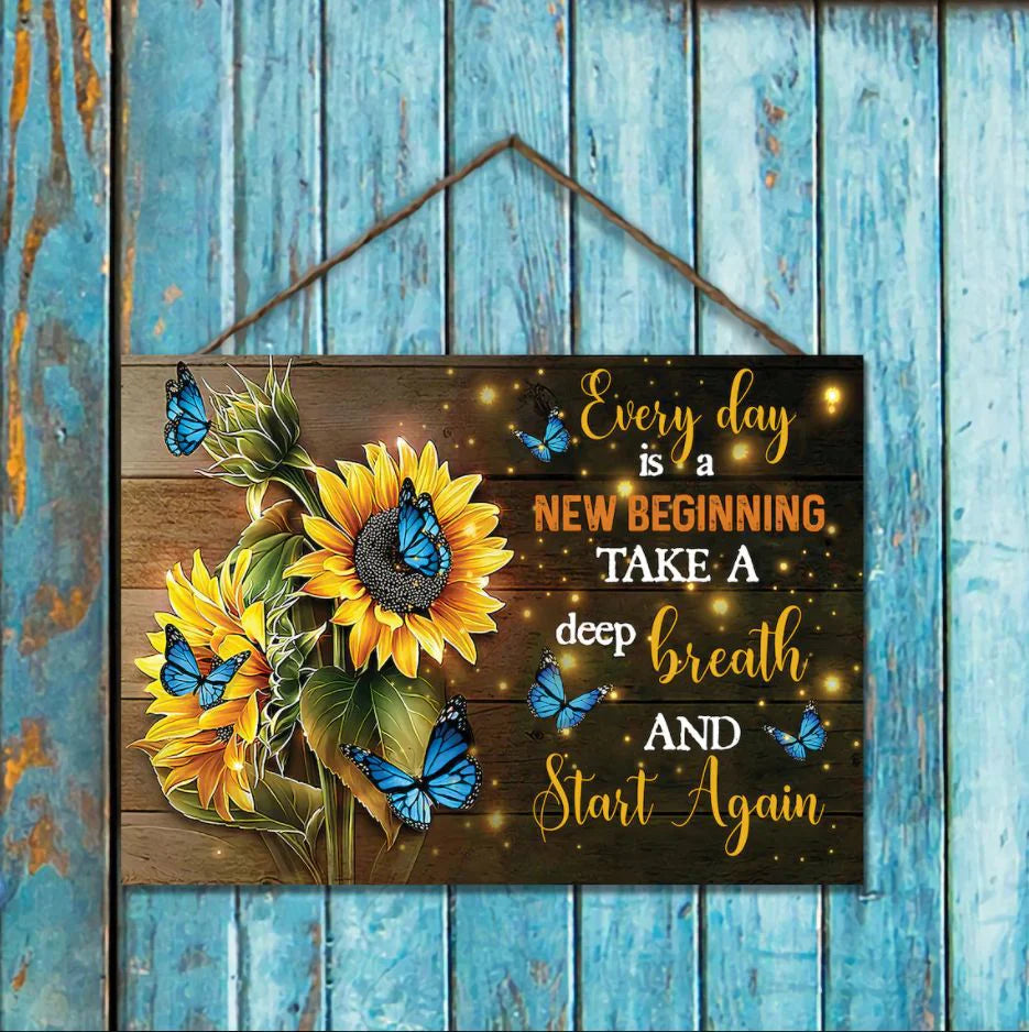 Schmetterlings-Sonnenblumen-Wandbild