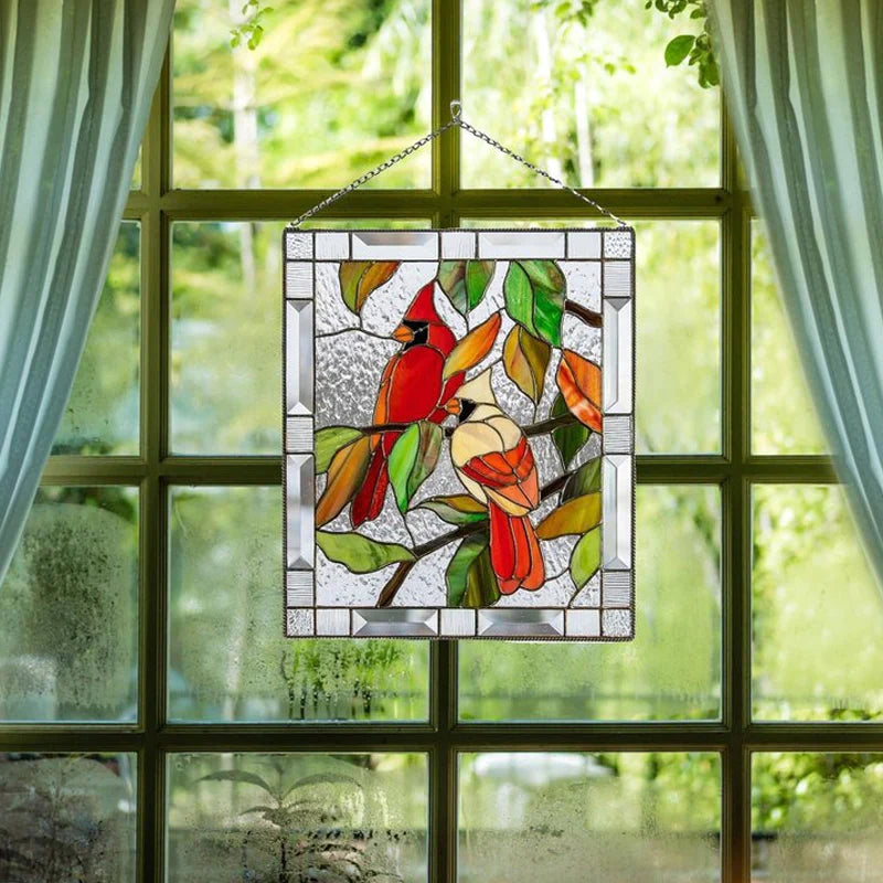Buntglas Vogel-Anhänger für Fensterdekoration