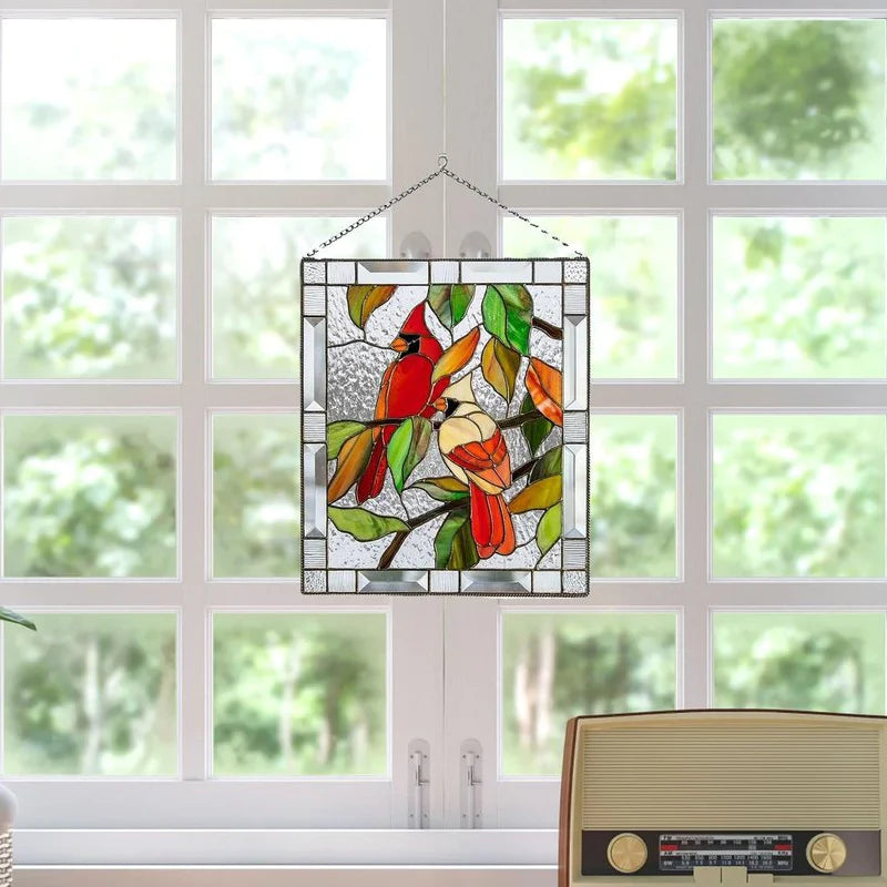 Buntglas Vogel-Anhänger für Fensterdekoration