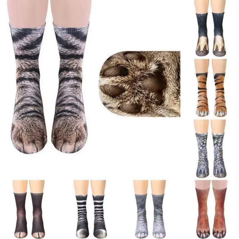 3D Tierpfoten-Socken