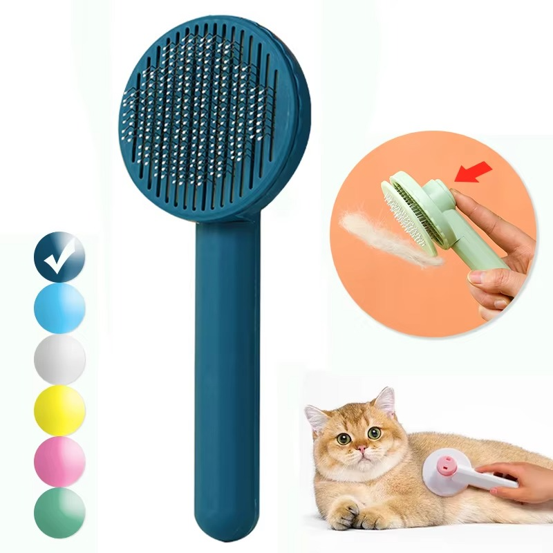 Einziehbarer Pflegekamm – Sanfte Fellpflege und Spielspaß für Katzen