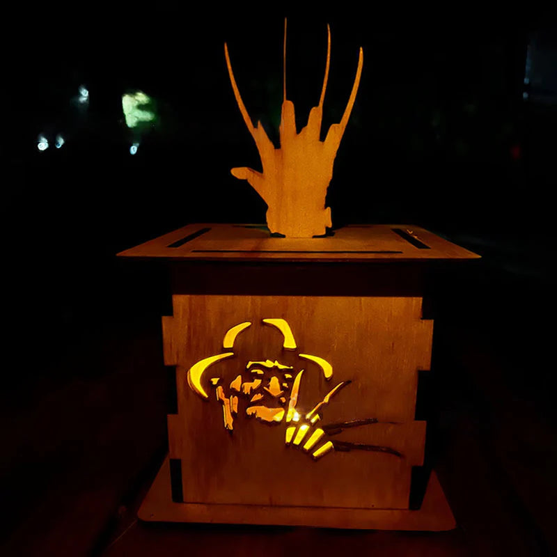 GruselJack – Holzlaterne für schaurige Halloween-Deko