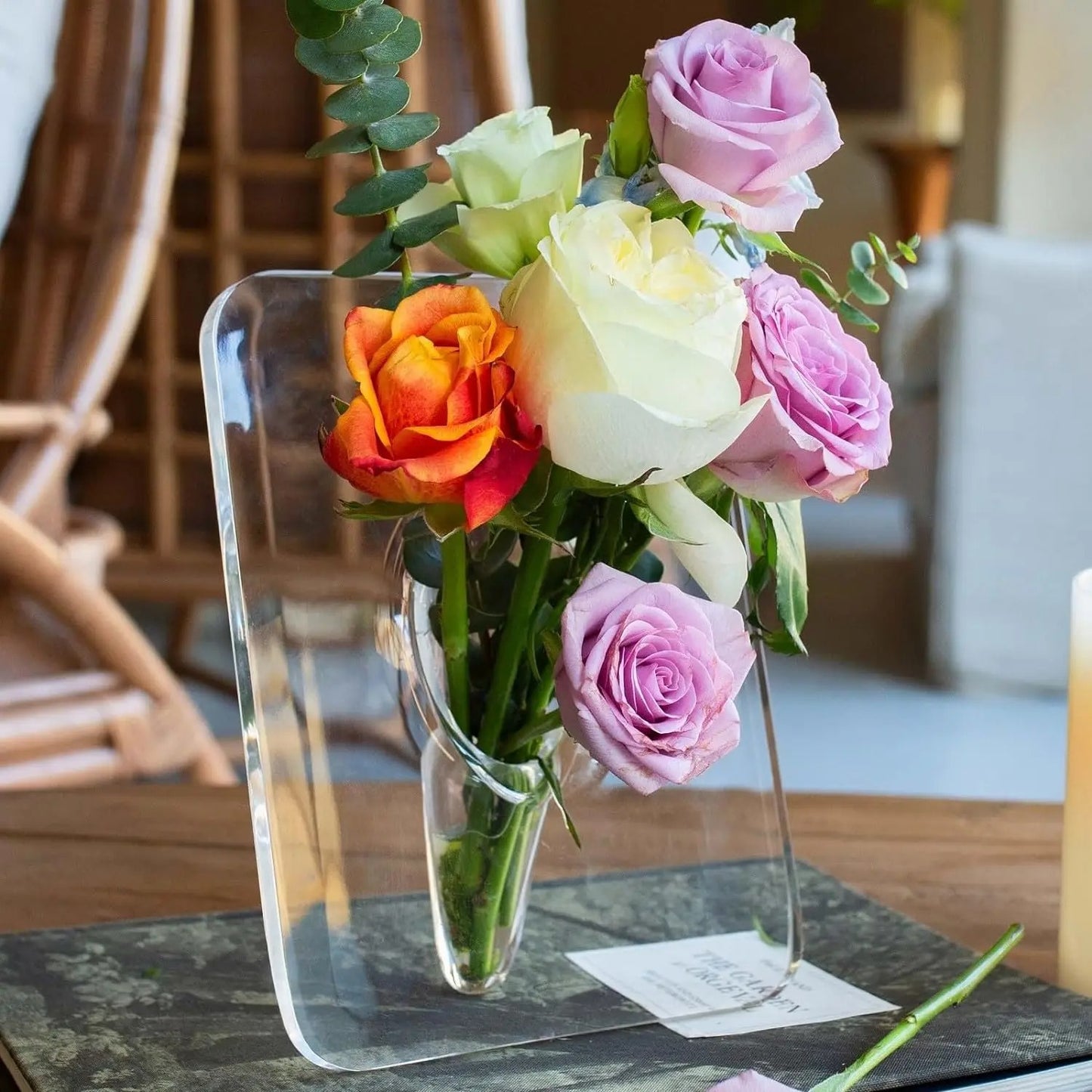 Moderne Acryl Blumenvase