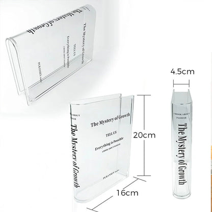 DekoBuch – Buchförmige Acrylvase für stilvolle Wohnräume