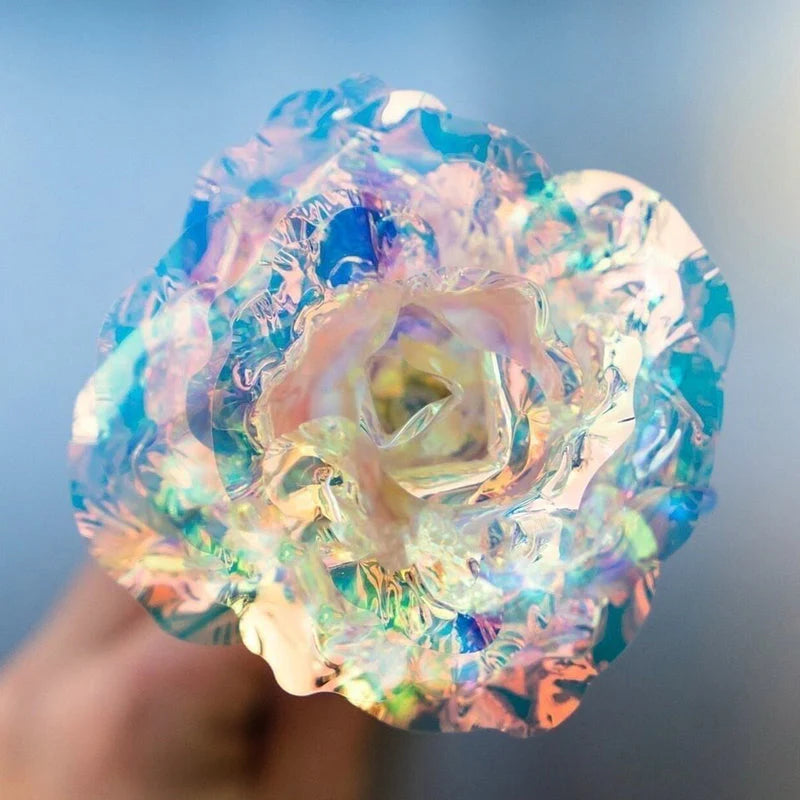 Bunte Galaxie Rose – Ein ewiges Zeichen der Liebe