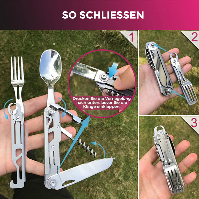5-in-1 Multifunktions-Camping-Werkzeugset