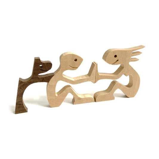 HerzMoment – Handgeschnitzte Holzskulptur