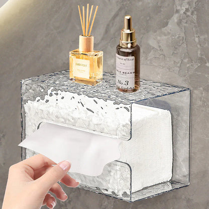 Multifunktionale Taschentuchbox "Frostglanz" – Elegante Aufbewahrungslösung
