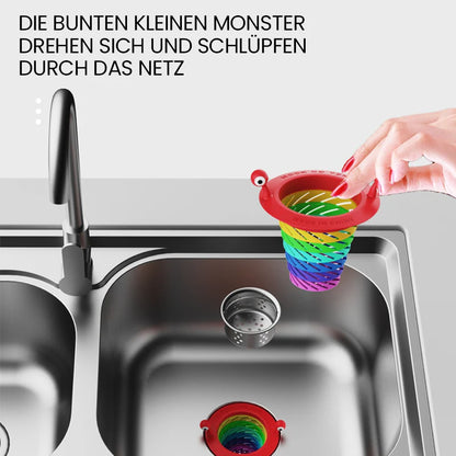 Niedliches Monster-Sieb für die Küchenspüle