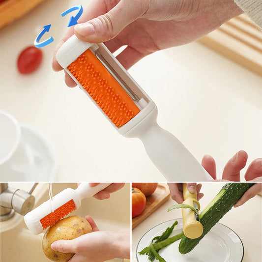 SchälFix – 2-in-1-Schälmesser mit Auffangbehälter