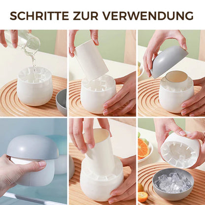 Pilzförmiger Silikon-Eiswürfelbehälter – Perfekt für coole Erfrischungen!