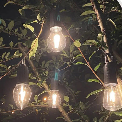 Retro Campinglampe mit Typ-C Ladung