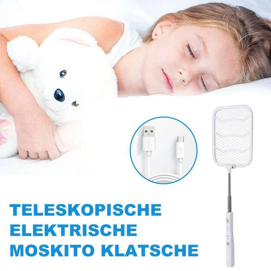 Elektrische Teleskop-Mückenklatsche – Effektiv, sicher und tragbar