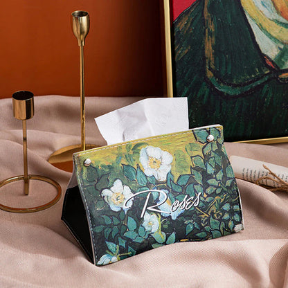 Elegante Taschentuchbox aus Kunstleder
