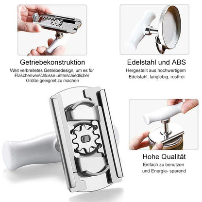 Universeller Edelstahl-Dosenöffner – Verstellbar für jede Größe!