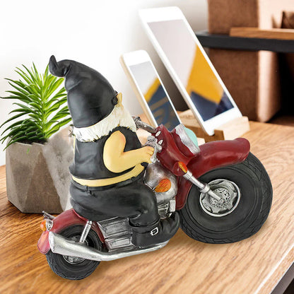 Witzige Motorrad-Gnomenstatue – Der Hingucker für Garten & Zuhause