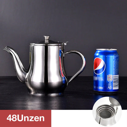 Edelstahl-Ölkanne mit Sieb – Sauberes & Nachhaltiges Kochen!