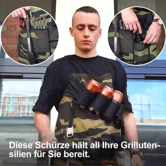 Multifunktionale Grillschürze mit Zubehör