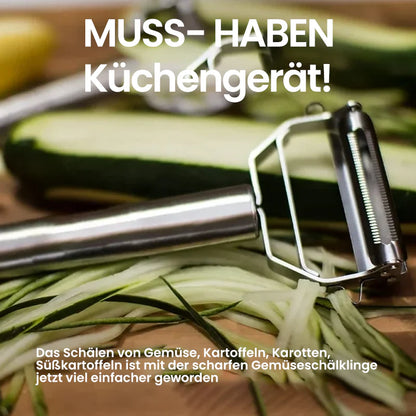 2-in-1 Profi-Schäler & Gemüseschneider