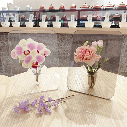Elegante Acryl-Bilderrahmen-Vase – Stilvolle Dekoration für jedes Zuhause!