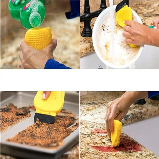 3-in-1 Multifunktionale Silikon-Reinigungsbürste