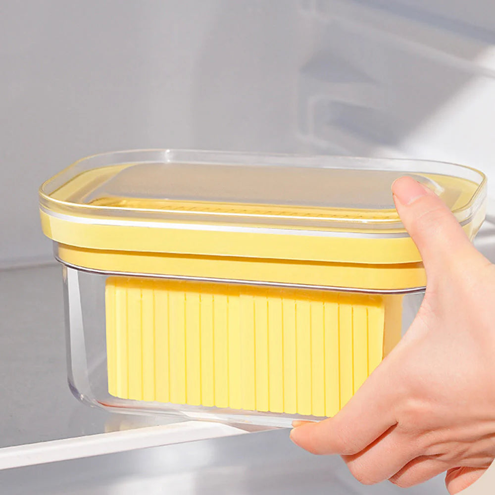 Butterdose mit integriertem Schneidesystem