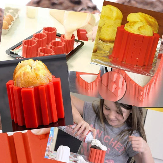 Flexibler Silikon-Kuchenform-Set (4-teilig)