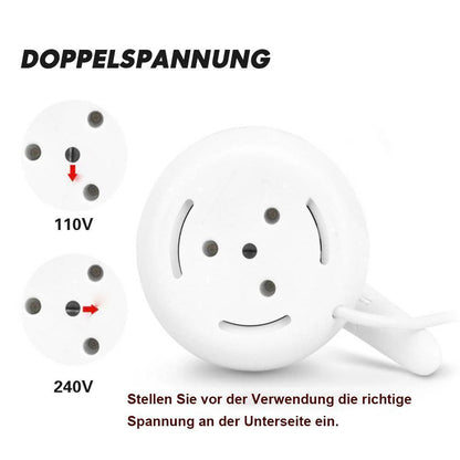 Faltbare Reise-Silikonkannen mit Universalstecker