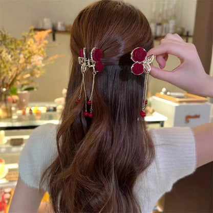 Elegante Haarspange mit Quaste