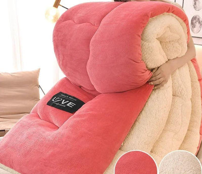 Luxuriöse Winterdecke mit doppellagigem Flanellfleece