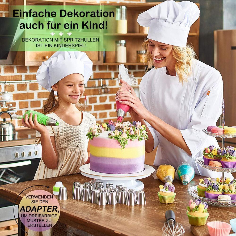 Edelstahl Spritztüllen-Set – Kreative Kuchendekoration leicht gemacht