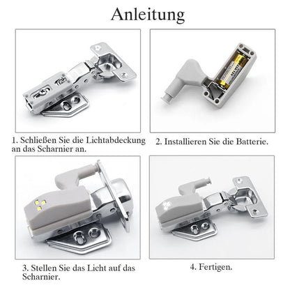 Praktische LED Scharnierbeleuchtung (10er Set)