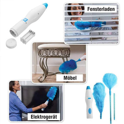 Elektrischer Staubwischer mit 360°-Rotation – Flexibilität für eine gründliche Reinigung