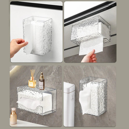 Multifunktionale Taschentuchbox "Frostglanz" – Elegante Aufbewahrungslösung