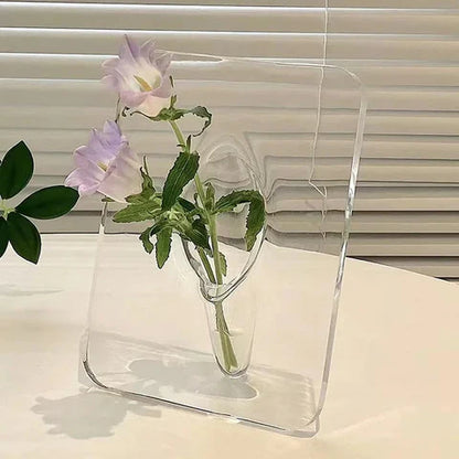 Elegante Acryl-Bilderrahmen-Vase – Stilvolle Dekoration für jedes Zuhause!
