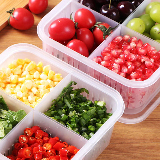 Frischhaltebox mit 4 Fächern – Perfekt für deine Mahlzeiten!