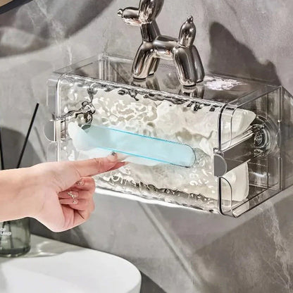 Multifunktionale Taschentuchbox "Frostglanz" – Elegante Aufbewahrungslösung