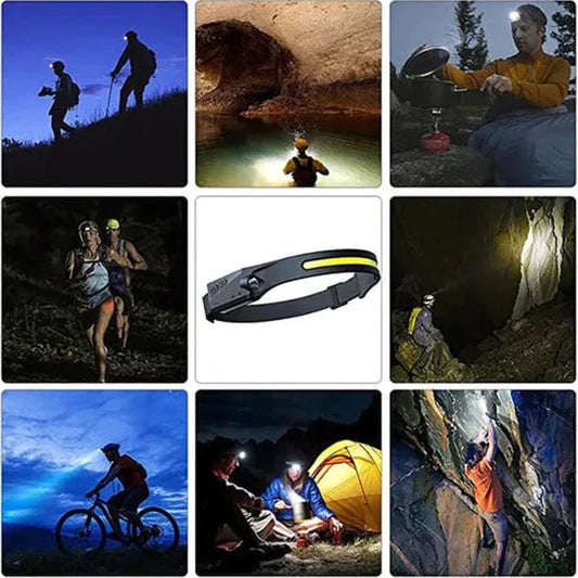 Wiederaufladbare USB Stirnlampe