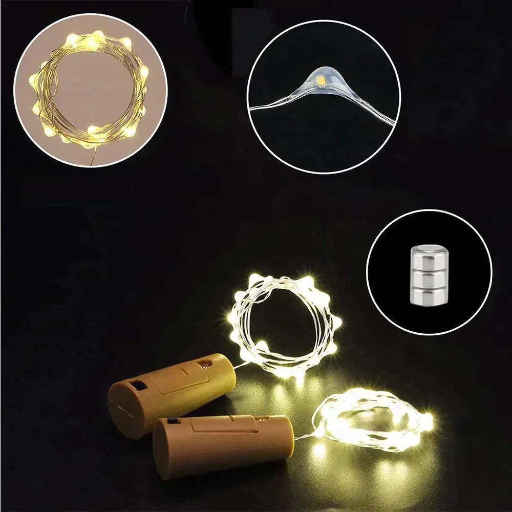 Flaschenkorken LED-Lichter – Verleihe alten Flaschen ein magisches Leuchten!