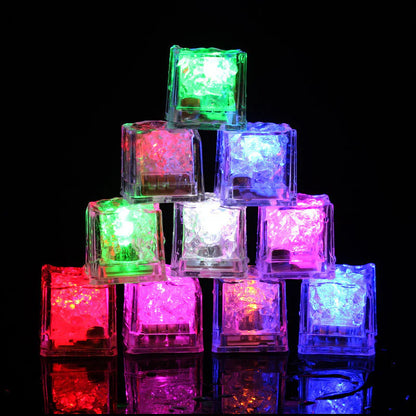 LED Eiswürfellichter – Mehrfarbiges Beleuchtungs-Set (12 Stück)