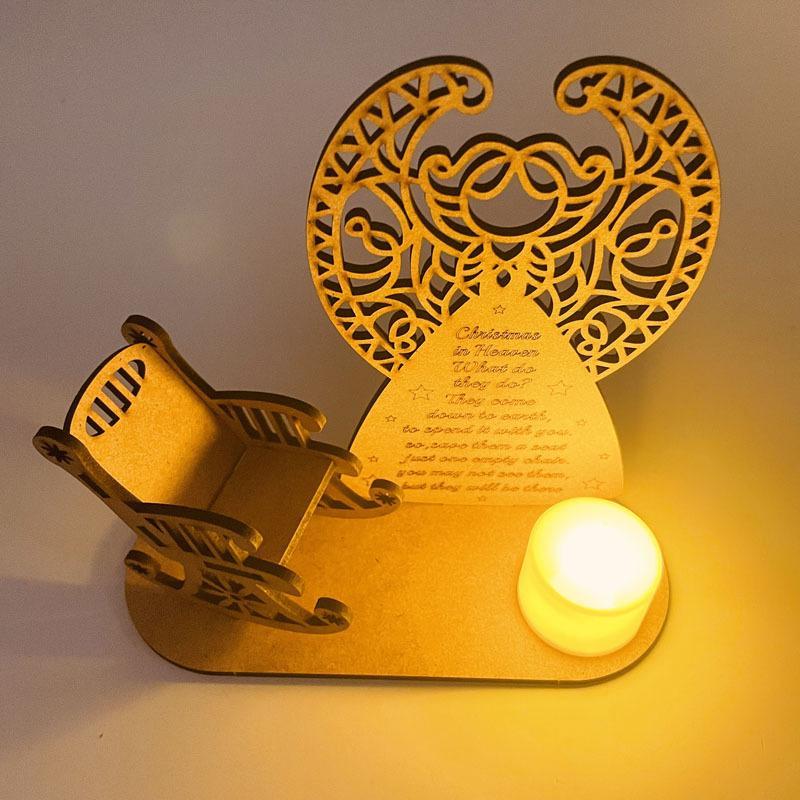 Weihnachts Holz-Kerzenhalter
