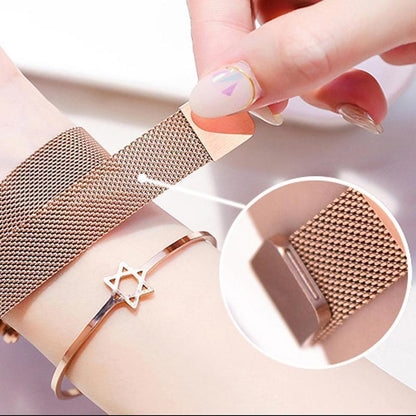 Wasserdichte Armbanduhr mit Sternenhimmel-Design für Mädchen