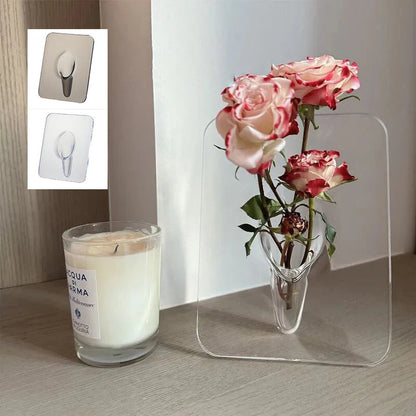 Elegante Acryl-Bilderrahmen-Vase – Stilvolle Dekoration für jedes Zuhause!