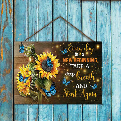 Schmetterlings-Sonnenblumen-Wandbild