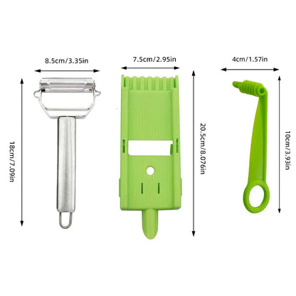 2-in-1 Profi-Schäler & Gemüseschneider